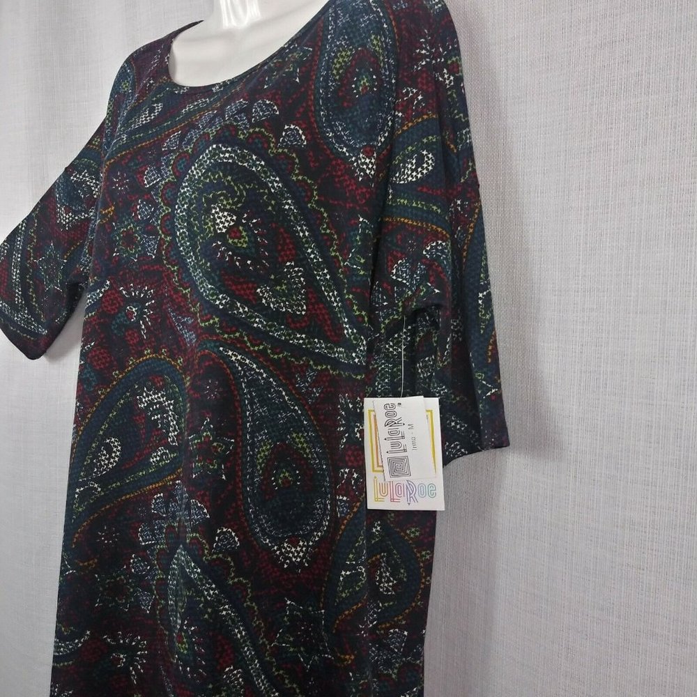 Lularoe Irma Paisley Tunic Top Size Medium - Picture 3 of 7